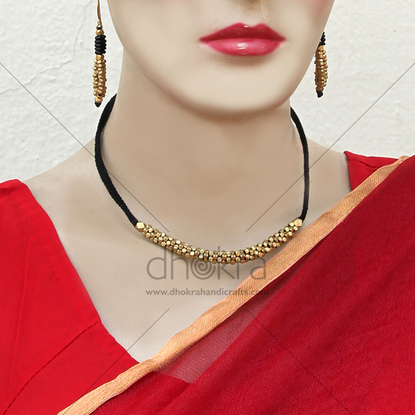 Dhokra Inflorescence Avanti Set | dhokra tribal jewellery | Dhokra